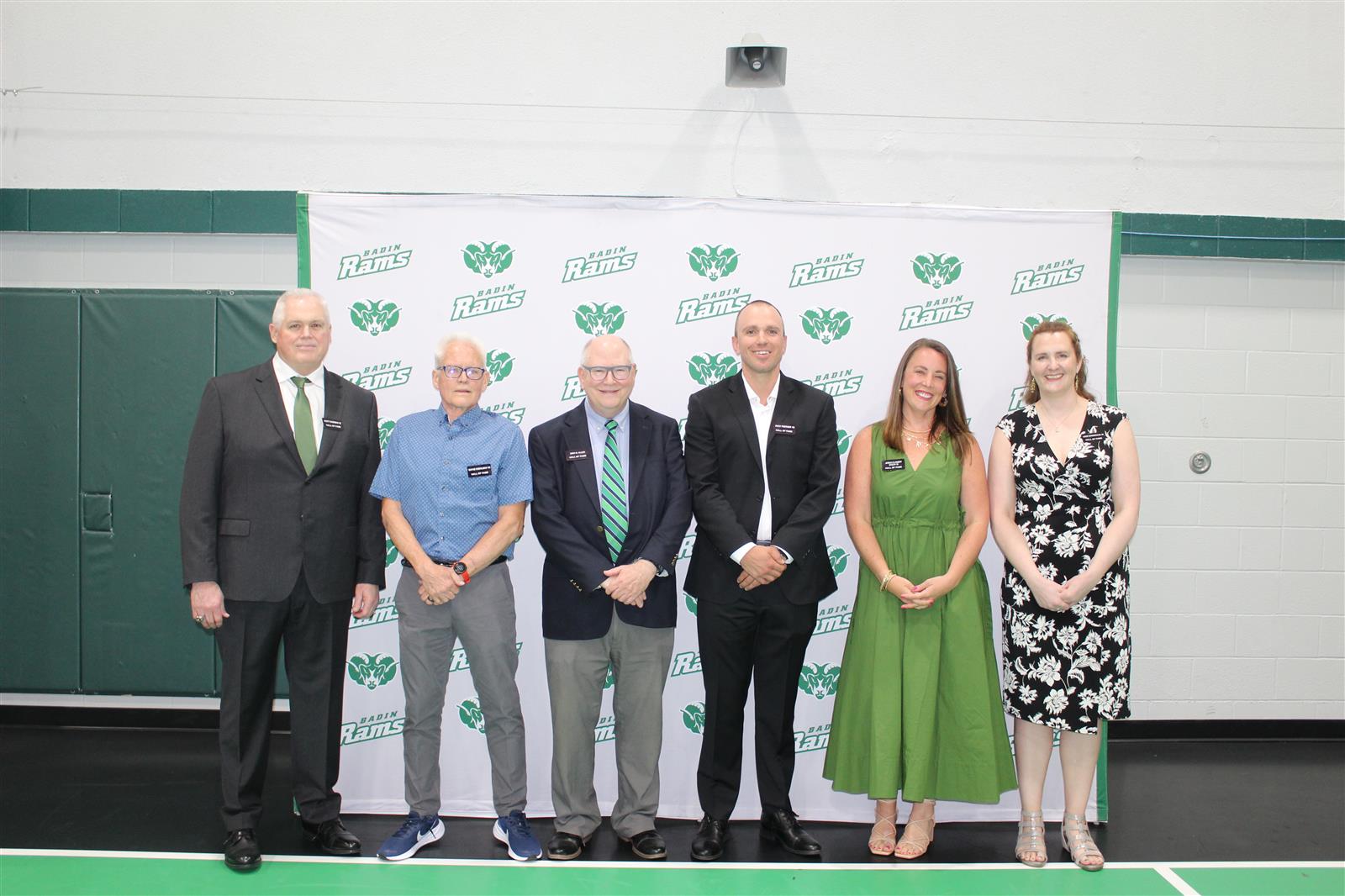 Athletics Hall of Fame event display.