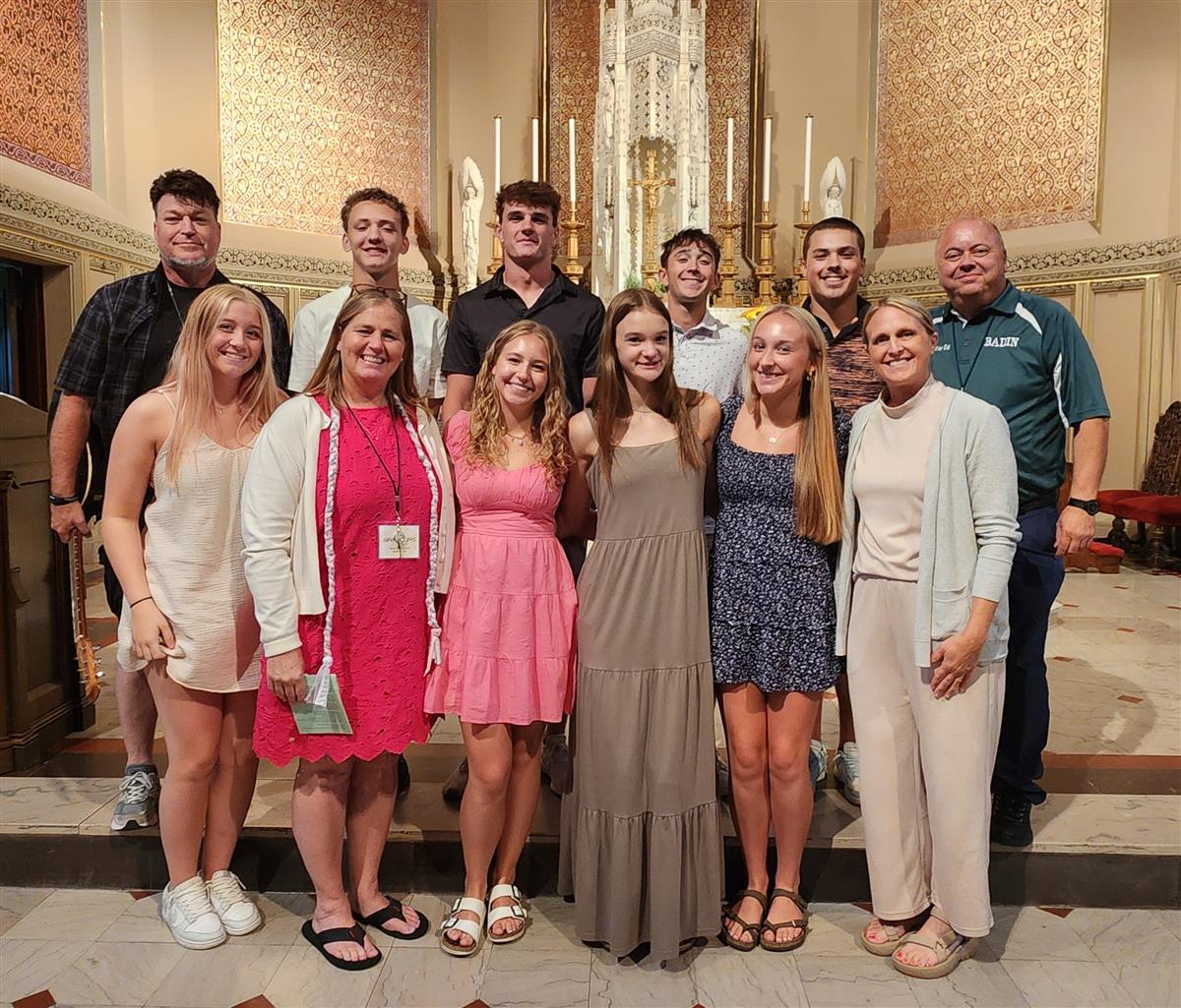 Students participating in the Sisters of Notre Dame Leadership Conference.