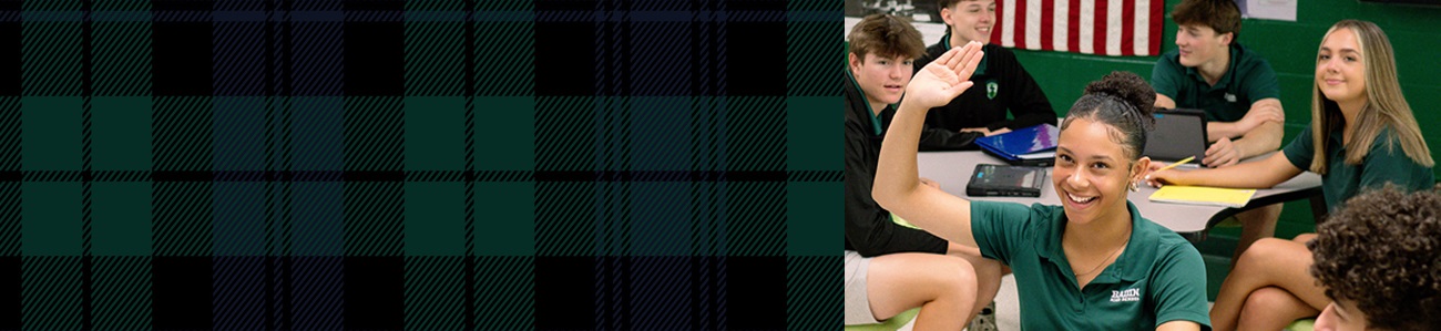 Student Life composite header image featuring the approved Student Life plaid and school imagery.